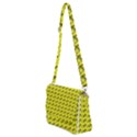 Fern Pattern 2 Yellow Shoulder Bag with Back Zipper View2