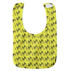 Fern Pattern 2 Yellow Baby Bib by violetheavensky