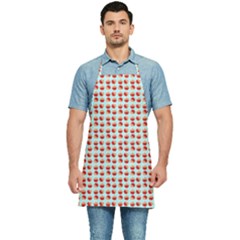 Kawaii Jam Pattern Aqua Kitchen Apron by violetheavensky