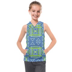 Abstract Pattern Geometric Backgrounds   Kids  Sleeveless Hoodie by Eskimos