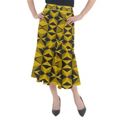 Abstract Pattern Geometric Backgrounds   Midi Mermaid Skirt by Eskimos