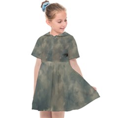 Algae Texture Patttern Kids  Sailor Dress by dflcprintsclothing