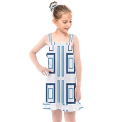 Abstract Pattern Geometric Backgrounds   Kids  Overall Dress by Eskimos