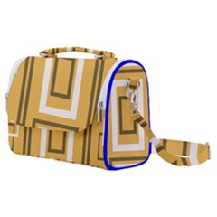 Abstract Pattern Geometric Backgrounds   Satchel Shoulder Bag by Eskimos