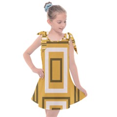 Abstract Pattern Geometric Backgrounds   Kids  Tie Up Tunic Dress by Eskimos