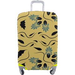 Folk Flowers Print Floral Pattern Ethnic Art Luggage Cover (large) by Eskimos