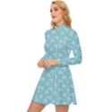 Frozen Forest Long Sleeve Velour Longline Dress View2