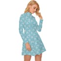 Frozen Forest Long Sleeve Velour Longline Dress View3