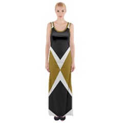 Abstract Pattern Geometric Backgrounds   Thigh Split Maxi Dress by Eskimos