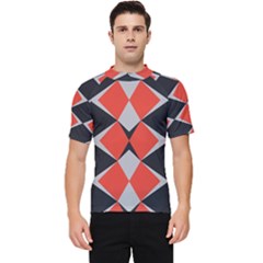 Abstract Pattern Geometric Backgrounds   Men s Short Sleeve Rash Guard by Eskimos