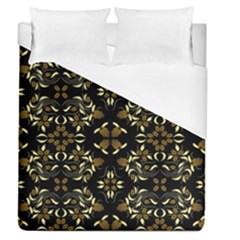 Folk Flowers Print Floral Pattern Ethnic Art Duvet Cover (queen Size) by Eskimos