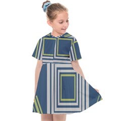 Abstract Pattern Geometric Backgrounds   Kids  Sailor Dress by Eskimos