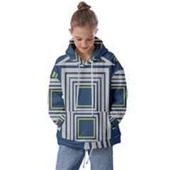 Abstract Pattern Geometric Backgrounds   Kids  Oversized Hoodie by Eskimos