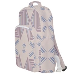 Abstract Pattern Geometric Backgrounds   Double Compartment Backpack by Eskimos