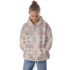 Abstract Pattern Geometric Backgrounds   Kids  Oversized Hoodie by Eskimos