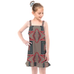 Abstract Pattern Geometric Backgrounds   Kids  Overall Dress by Eskimos