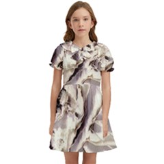 Abstract Wannabe Two Kids  Bow Tie Puff Sleeve Dress by MRNStudios