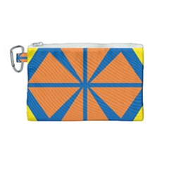 Abstract Pattern Geometric Backgrounds   Canvas Cosmetic Bag (medium) by Eskimos