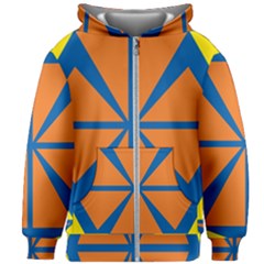 Abstract Pattern Geometric Backgrounds   Kids  Zipper Hoodie Without Drawstring by Eskimos