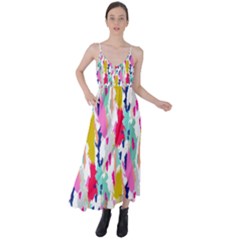 Acryl Paint Tie Back Maxi Dress by CoshaArt