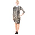 Luxury Snake Print Quarter Sleeve Hood Bodycon Dress View2