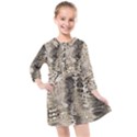 Luxury Snake Print Kids  Quarter Sleeve Shirt Dress View1