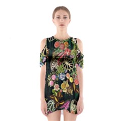 Tropical Pattern Shoulder Cutout One Piece Dress by CoshaArt