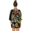 Tropical Pattern Half Sleeve Chiffon Kimono View2