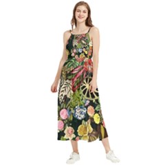 Tropical Pattern Boho Sleeveless Summer Dress by CoshaArt