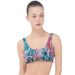 Colorful Spotted Reptilian Coral The Little Details Bikini Top by MickiRedd