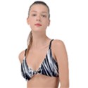 Zebra Leopard Black 7000 Knot Up Bikini Top View1