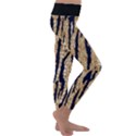 Tiger Snake Black 7000 Kids  Lightweight Velour Classic Yoga Leggings View3