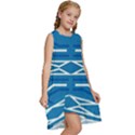 Abstract pattern geometric backgrounds   Kids  Frill Swing Dress View3