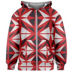 Abstract Pattern Geometric Backgrounds   Kids  Zipper Hoodie Without Drawstring by Eskimos