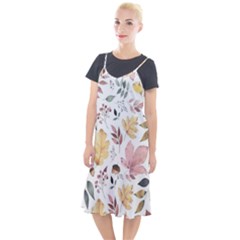 Flowers Pattern Camis Fishtail Dress by Sparkle