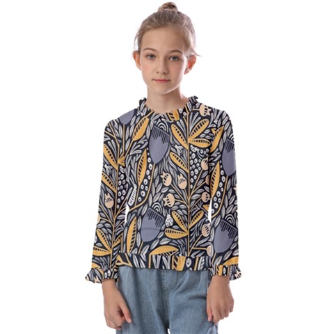 Floral Kids  Frill Detail Tee by Sparkle