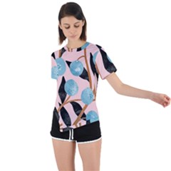 Fruits Asymmetrical Short Sleeve Sports Tee by Sparkle