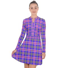 Tartan Purple Long Sleeve Panel Dress by tartantotartanspink