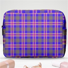 Tartan Purple Make Up Pouch (large) by tartantotartanspink2