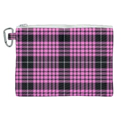 Pink Tartan 3 Canvas Cosmetic Bag (xl) by tartantotartanspink2