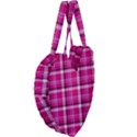 Pink Tartan-9 Giant Heart Shaped Tote View4