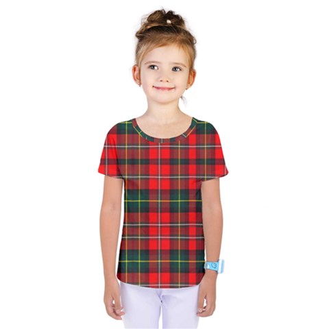 Boyd Modern Tartan 2 Kids  One Piece Tee by tartantotartansred