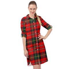 Boyd Modern Tartan 2 Long Sleeve Mini Shirt Dress by tartantotartansred