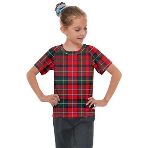 Boyd Modern Tartan 2 Kids  Mesh Piece Tee by tartantotartansred