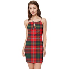 Boyd Modern Tartan 2 Summer Tie Front Dress by tartantotartansred