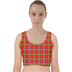 Tartan And Plaid 3 Velvet Racer Back Crop Top by tartantotartansreddesign