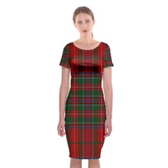 Stewart Of Rothesay Classic Short Sleeve Midi Dress by tartantotartansallreddesigns