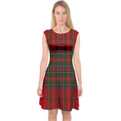 Stewart Of Rothesay Capsleeve Midi Dress by tartantotartansallreddesigns