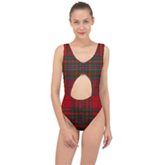 Stewart Of Rothesay Center Cut Out Swimsuit by tartantotartansallreddesigns