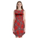 Macfarlane Modern Heavy Tartan Sleeveless Chiffon Dress   View1